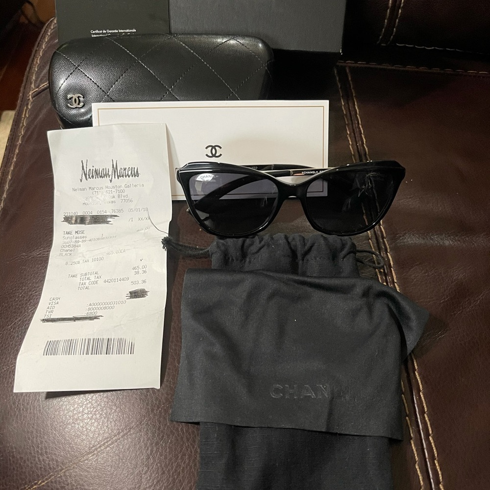 Chanel Sunglasses Black Palladium